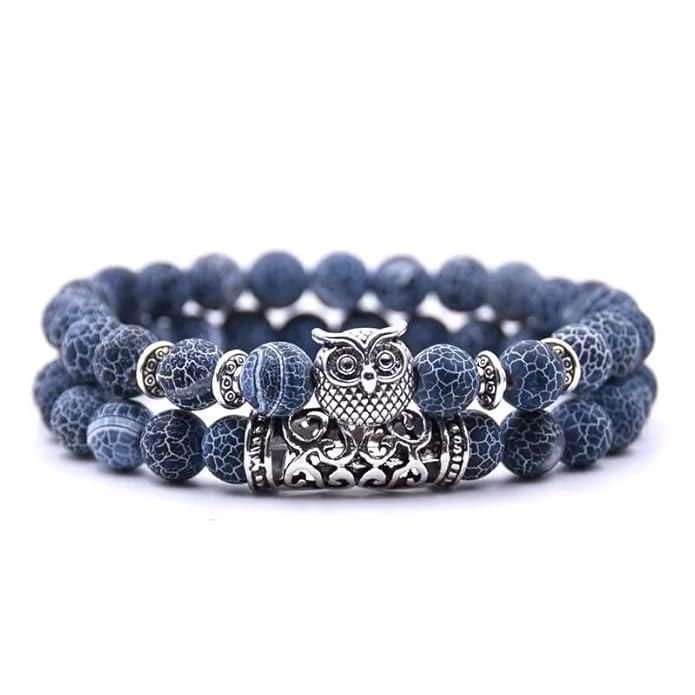 Natural Stone Owl Bracelet - Money Magnet Magic Bracelet