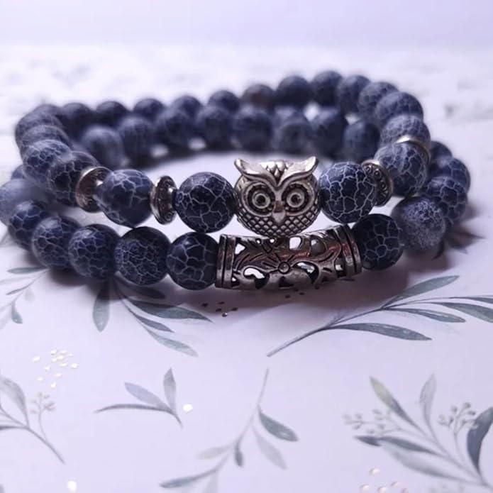 Natural Stone Owl Bracelet - Money Magnet Magic Bracelet