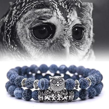 Natural Stone Owl Bracelet - Money Magnet Magic Bracelet